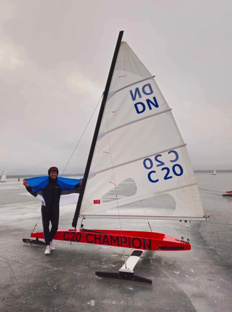 Rasmus Maalinn võitis jääpurjetamise DN klassi Euroopa meistrivõistlused!