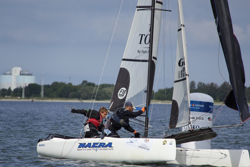 August Luure ja Erki Laur tulid Tallinn Race’il F18 katamaraanide esimeseks