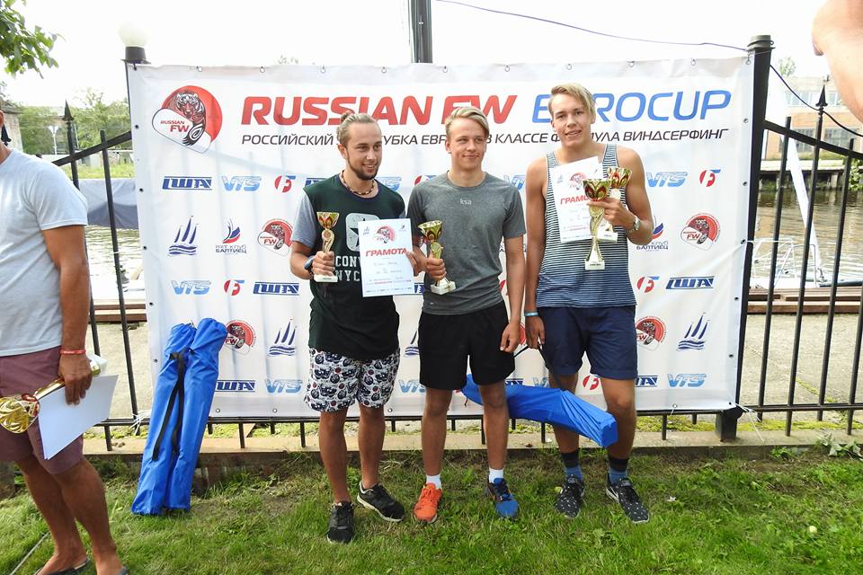 Purjelaua Formula klassi noored Euro Cup poodiumil