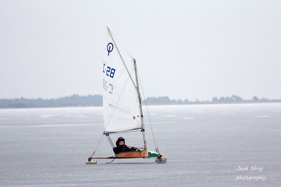 Roomassaares peeti jääpurjetamise Eesti KV neljas etapp