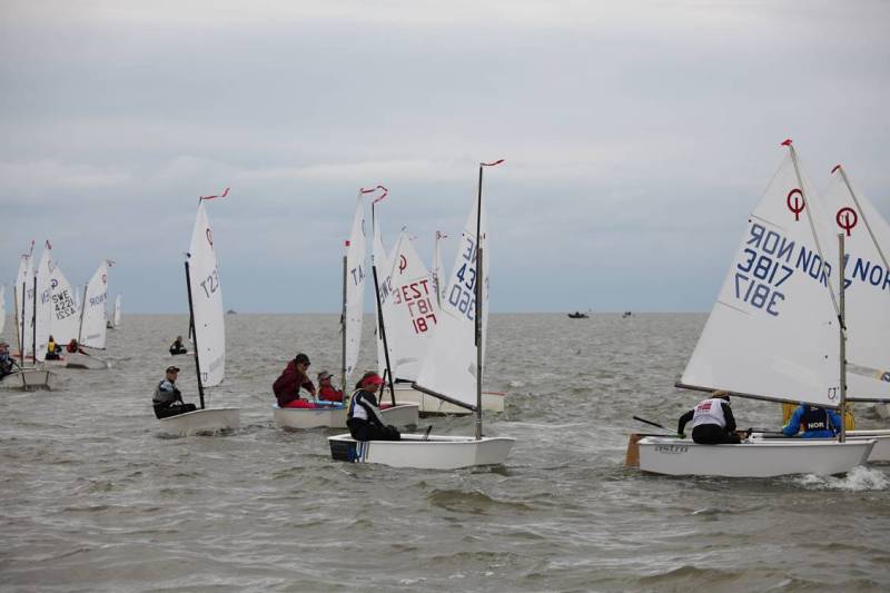 Three Nordic Youth Championships races took place today at Pärnu bay