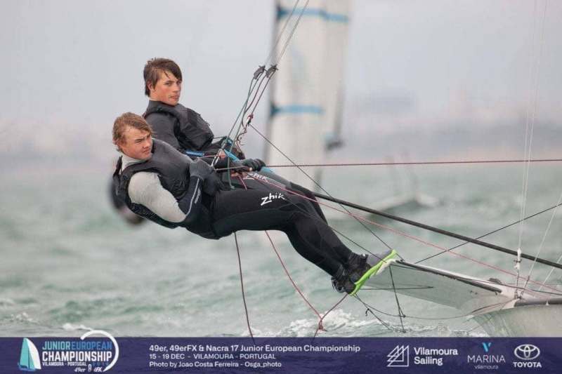 Jasper Rufus Rytövaara ja Tobias Reiter osalesid 49erFX juunioride EM-il