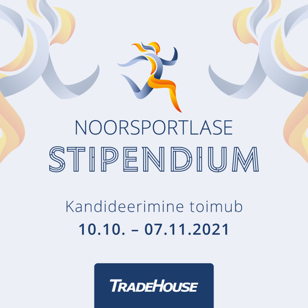 Tradehouse Noorsportlase Stipendiumile kandideerimine avatud!