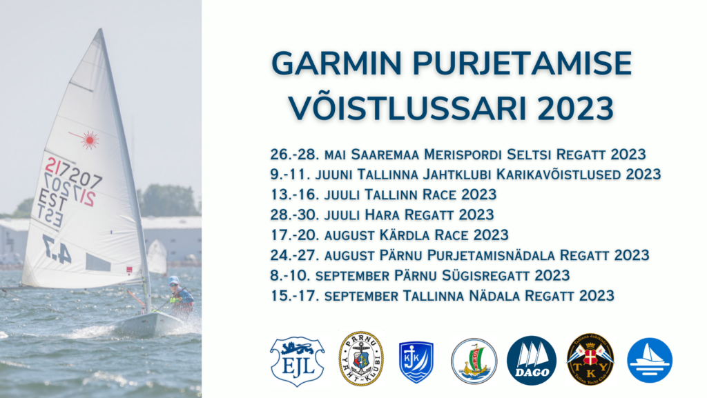 Garmin Purjetamise Võistlussari 2023 registreerimise info