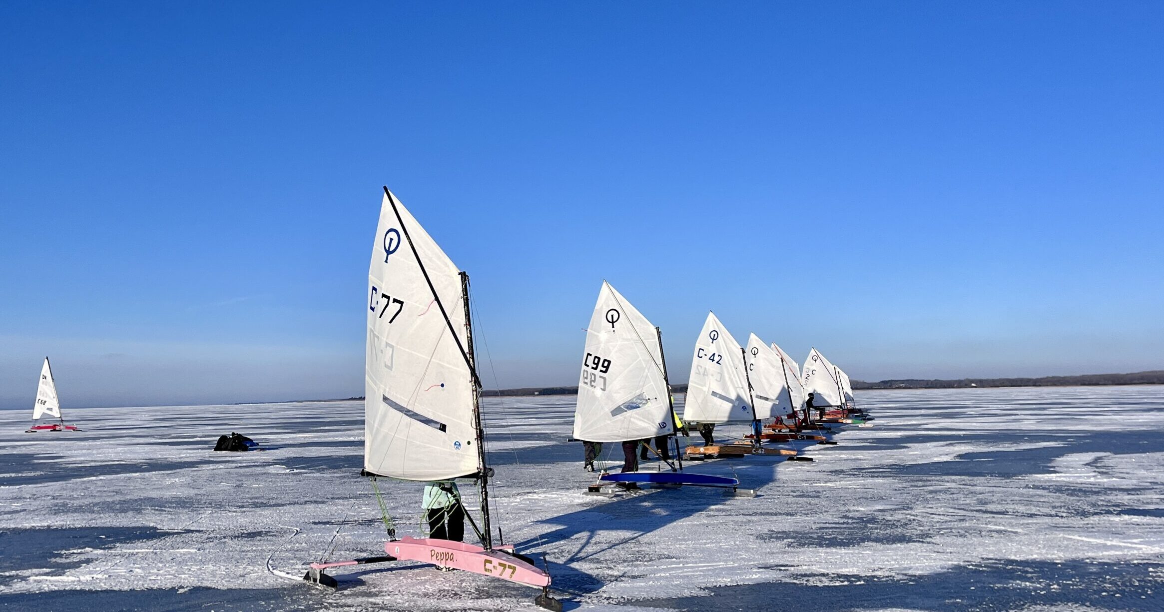Eesti meistrivõistlused jääpurjetamises jätkusid Saaremaal