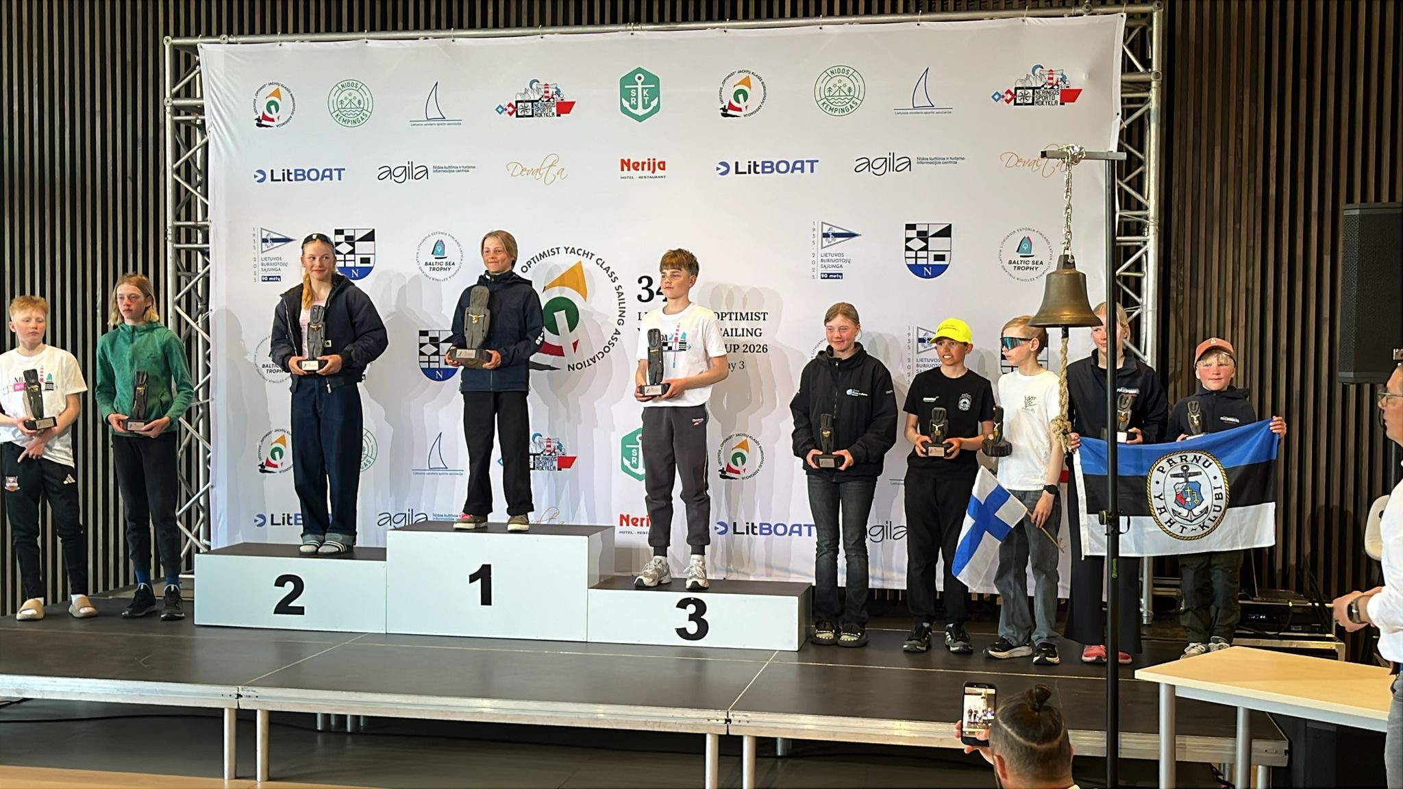 Eesti noored purjetajad edukad Nidas peetud Baltic Sea Trophy esimesel etapil